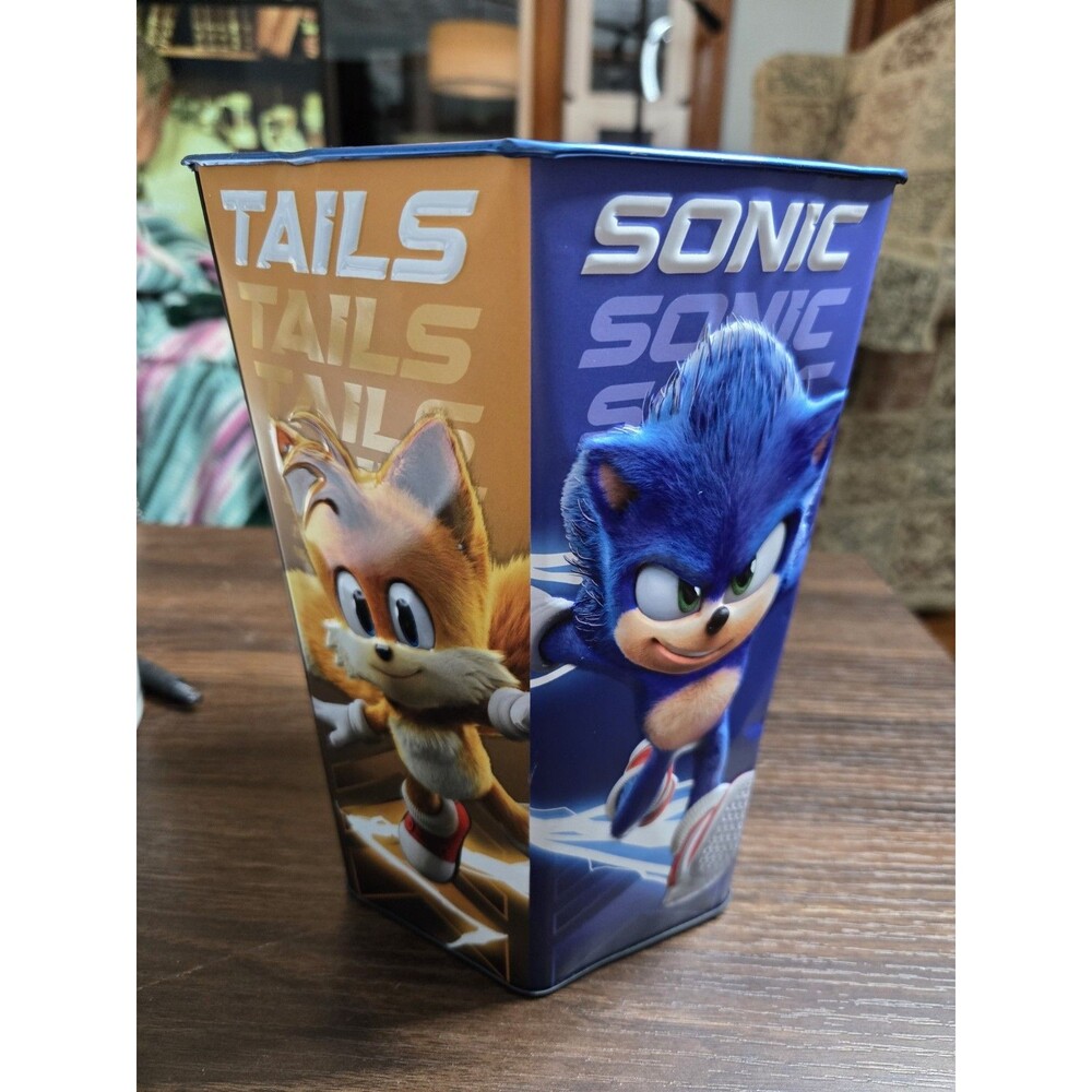 Sonic the Hedgehog 3 Regal Theatre Popcorn Tin Bucket - Picture 3 of 5